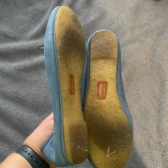 Clarks original wallabes size 11 blue sued leather - Picture 2 of 6